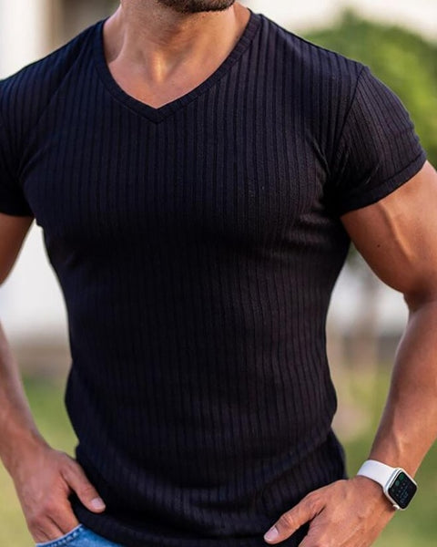 Men's Fitness Strips T-shirt