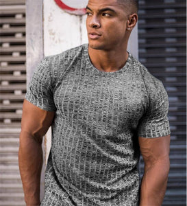 Men's Fitness Strips T-shirt